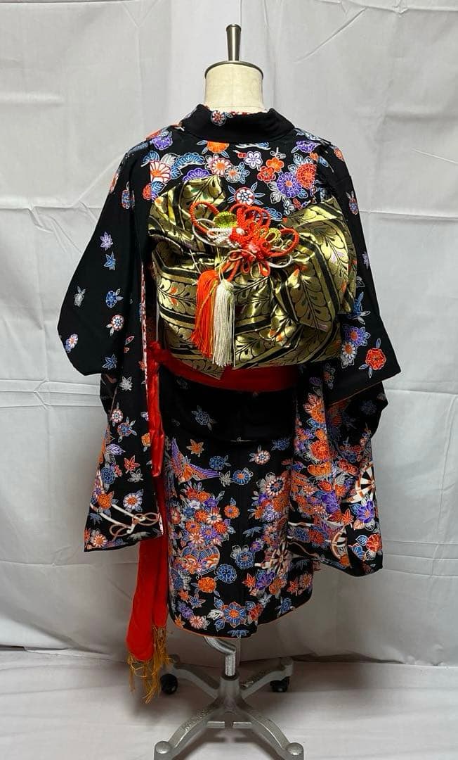 マ*ヨ様 2-上　七五三　舞台衣装　ポリエステル　洗える着物　女の子　着物　7歳