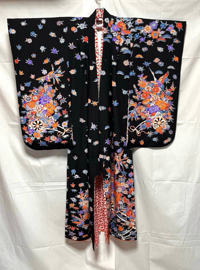 マ*ヨ様 2-上　七五三　舞台衣装　ポリエステル　洗える着物　女の子　着物　7歳