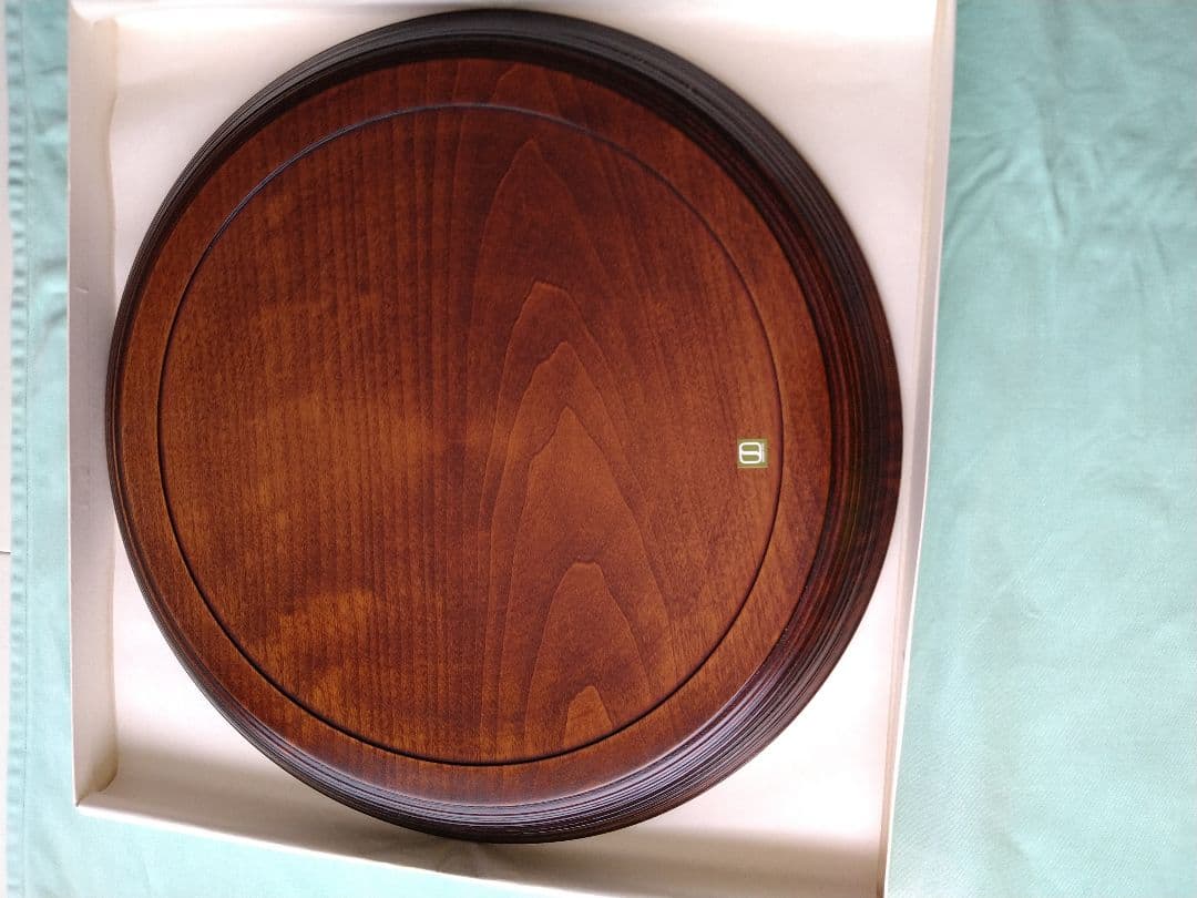 芸術品❀丸盆トレー❀　お盆　　漆塗り　讃岐漆器（箱つき）