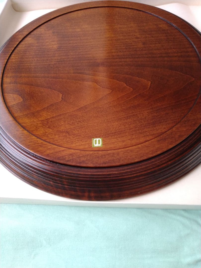 芸術品❀丸盆トレー❀　お盆　　漆塗り　讃岐漆器（箱つき）