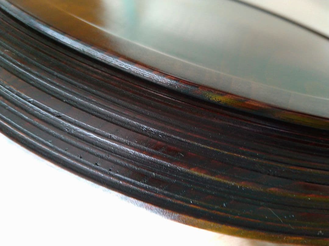 芸術品❀丸盆トレー❀　お盆　　漆塗り　讃岐漆器（箱つき）