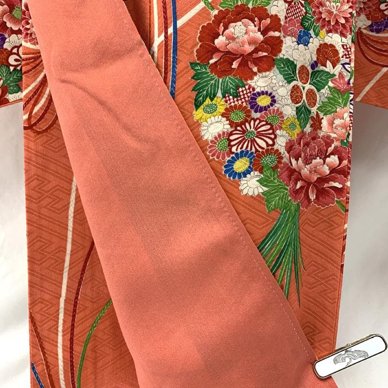 601aj62□ジュニア着物 アンティーク ハーフ成人式 卒業式 十三参り