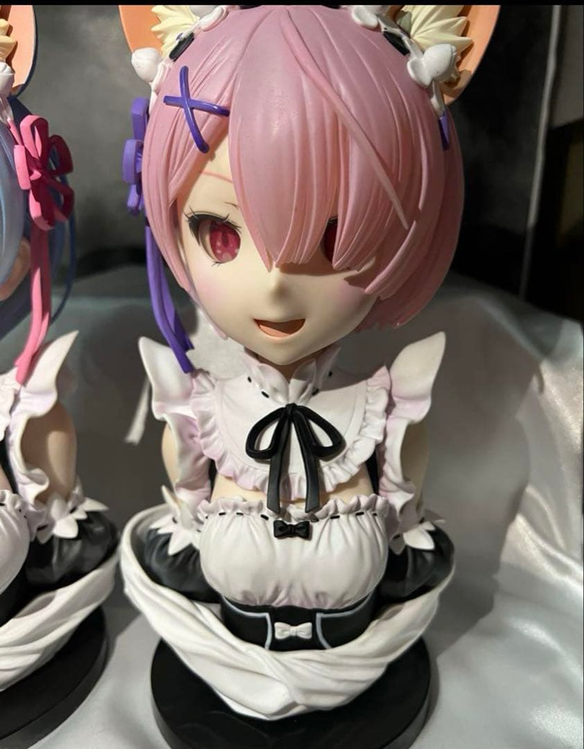 一番くじ リゼロ レム ラム フィギュア 猫耳 ラストワン セット