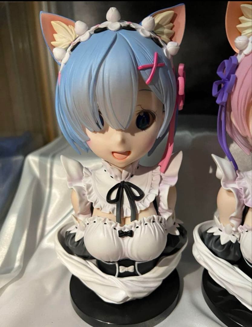 一番くじ リゼロ レム ラム フィギュア 猫耳 ラストワン セット