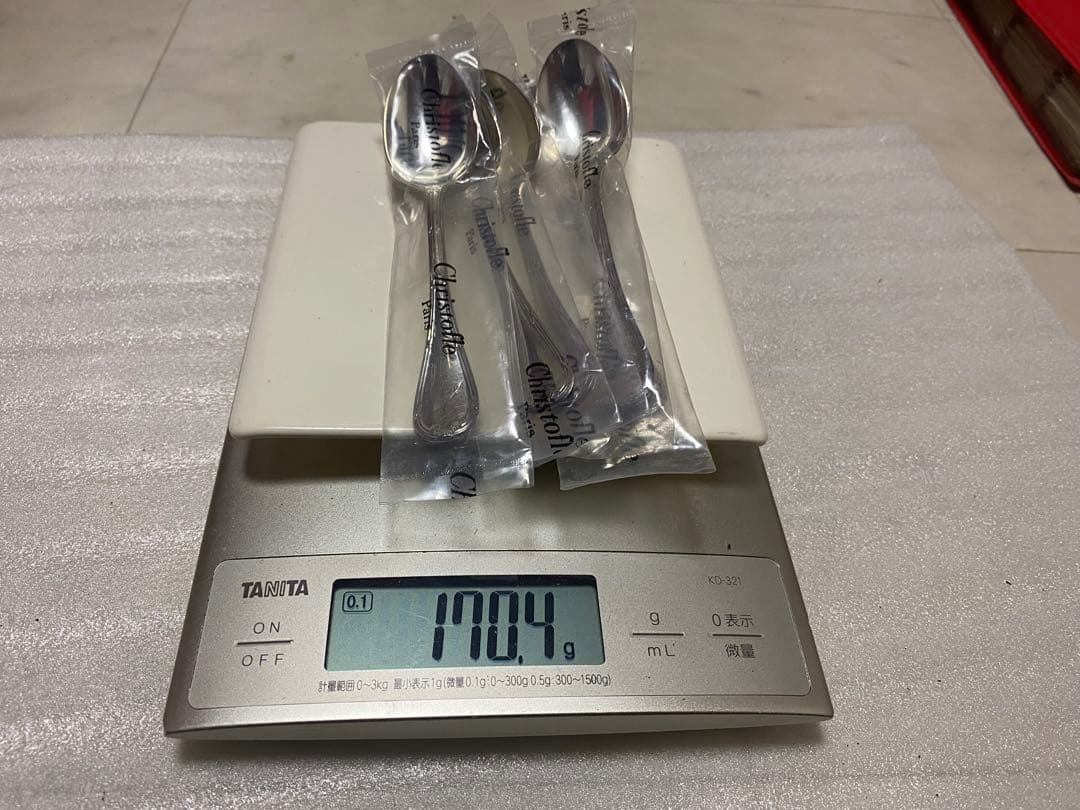 クリストフル Christofle リュバン RUBANS スプーン 5個セット