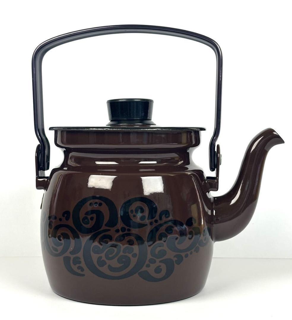 【美品】アラビア フィネル　ホーローケトル　カイ フランク　0.6L　シール付き