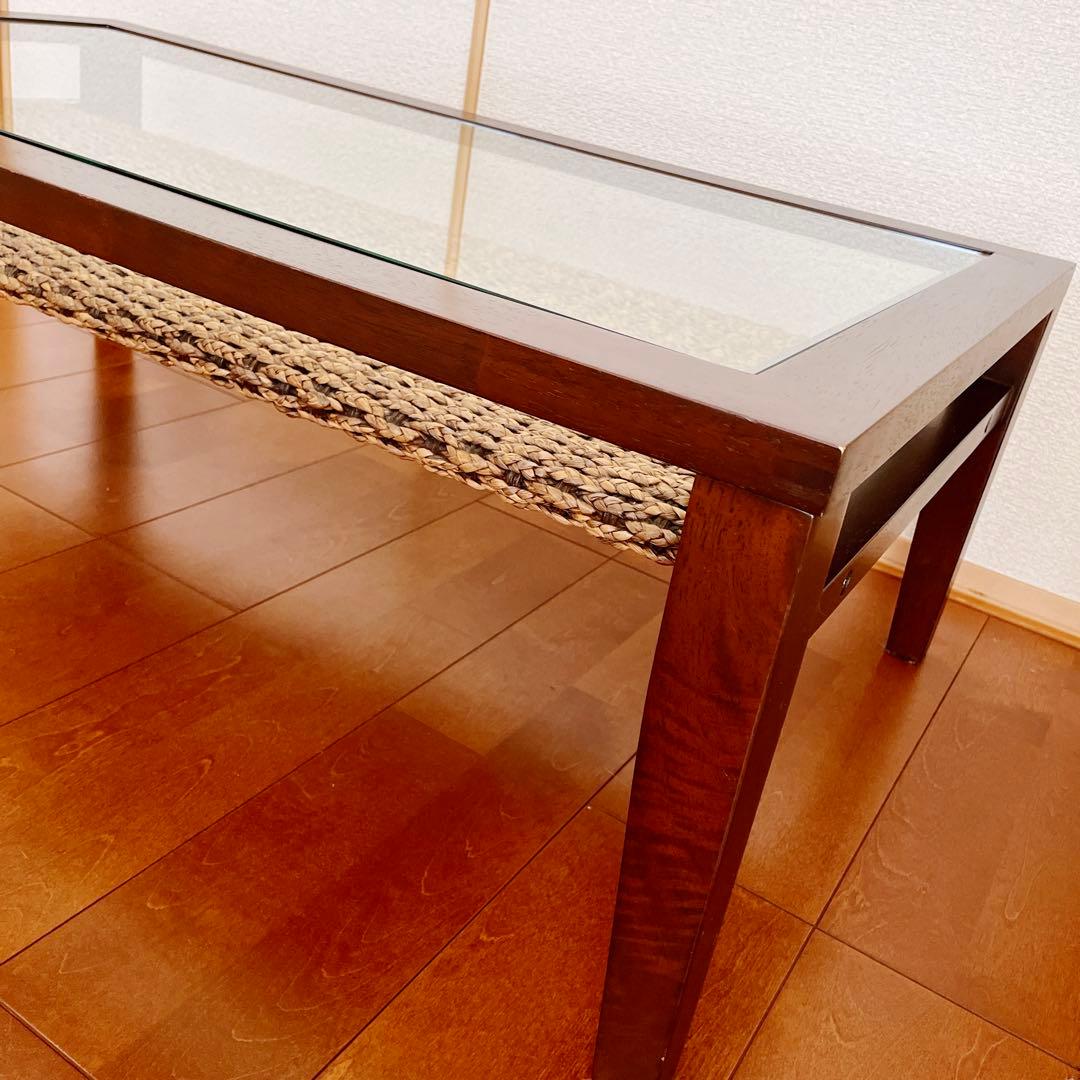 引き取り歓迎　aflat ケイ・ローテーブル　ラタン　アジアン　エーフラット