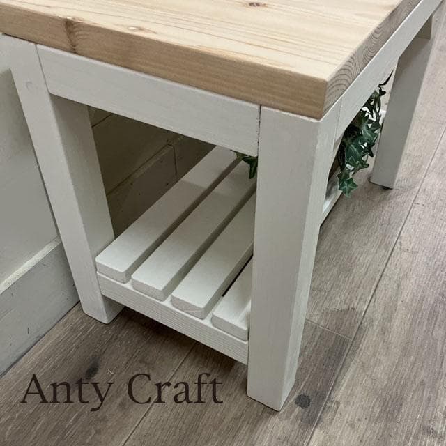 サイズオーダー可・引取可能】玄関ベンチ チェア シューズラック 幅45cm