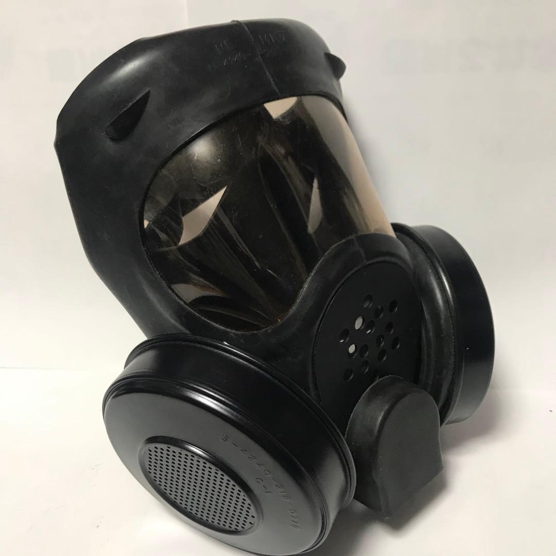 米軍　USNガスマスク&バック&曇り止め用缶計3個セット