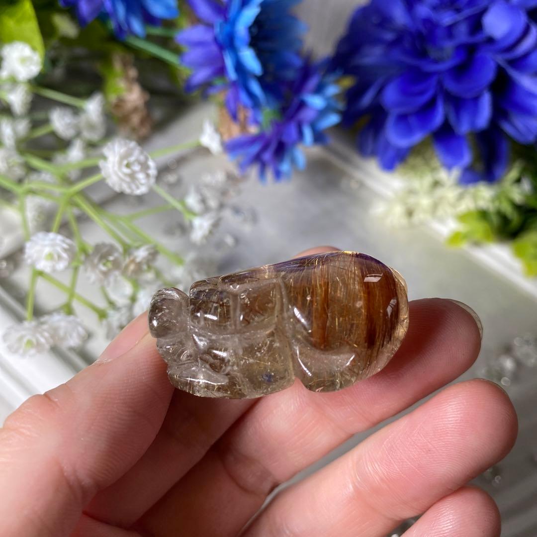 レッドルチルクォーツ 貔貅