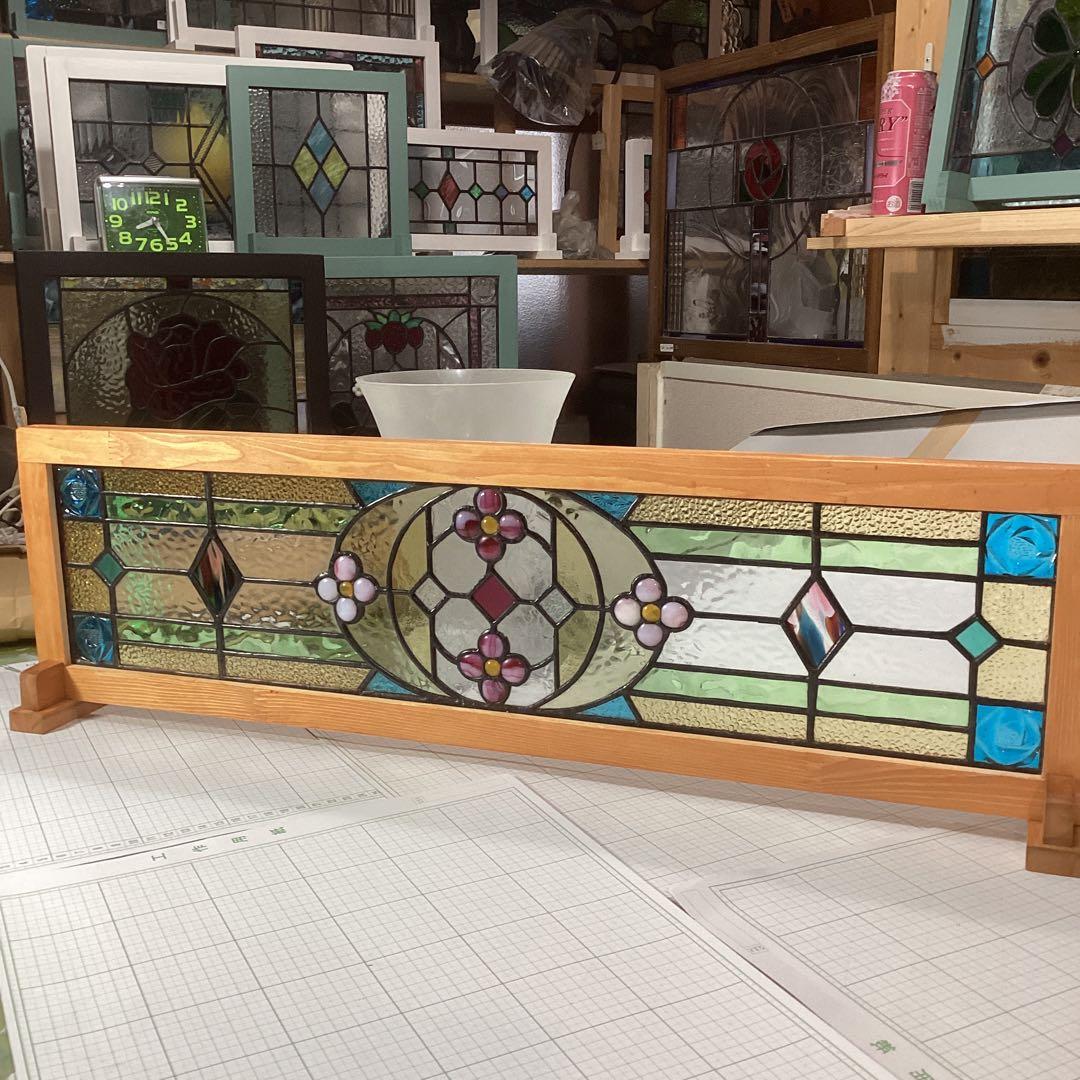 ステンドグラス　パーテーション　フラワー(1861)SI様ご注文　参考出品