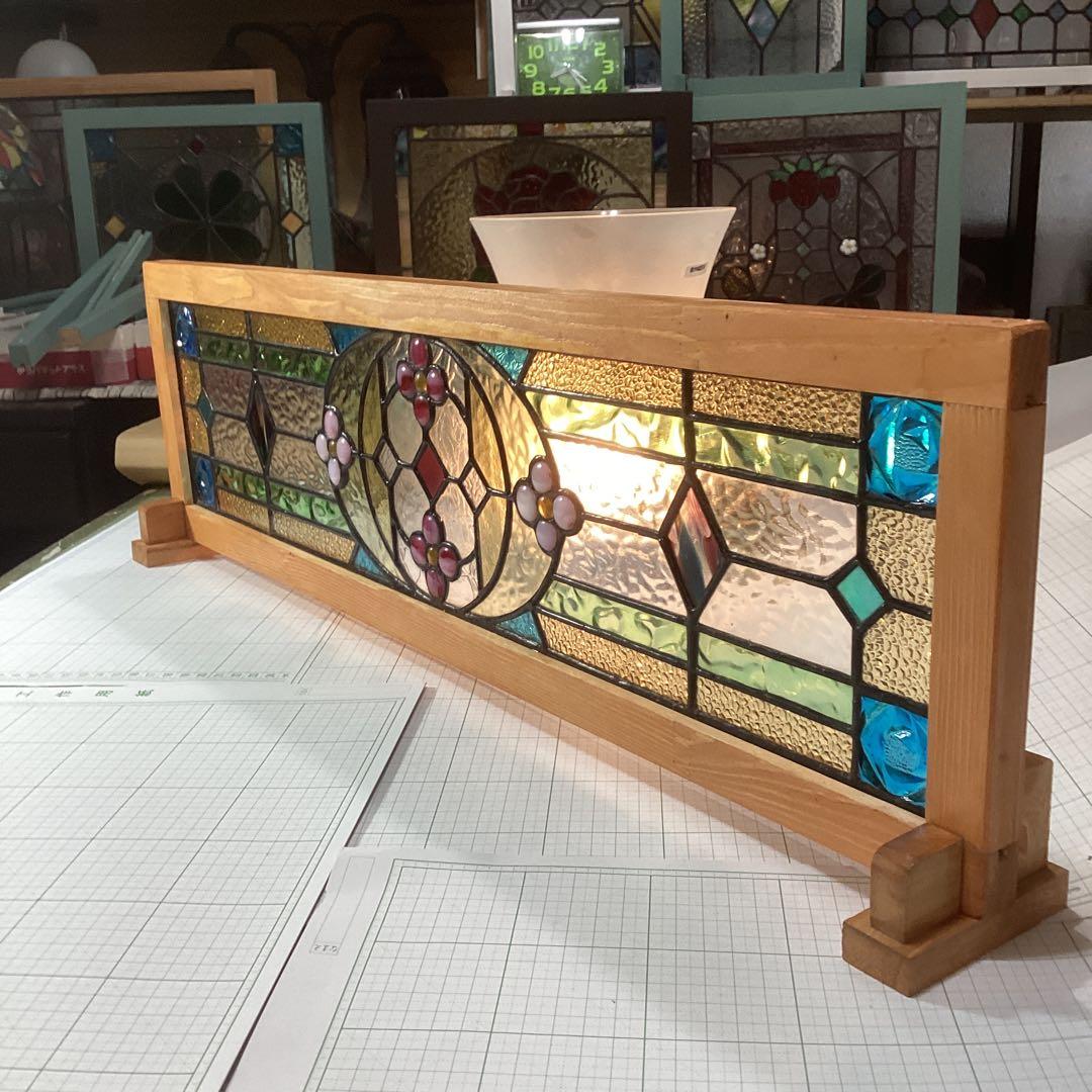 ステンドグラス　パーテーション　フラワー(1861)SI様ご注文　参考出品