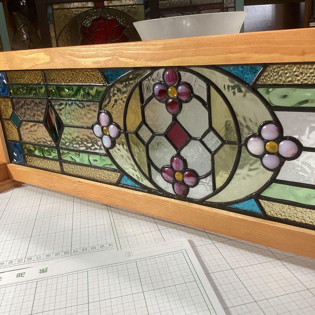 ステンドグラス　パーテーション　フラワー(1861)SI様ご注文　参考出品
