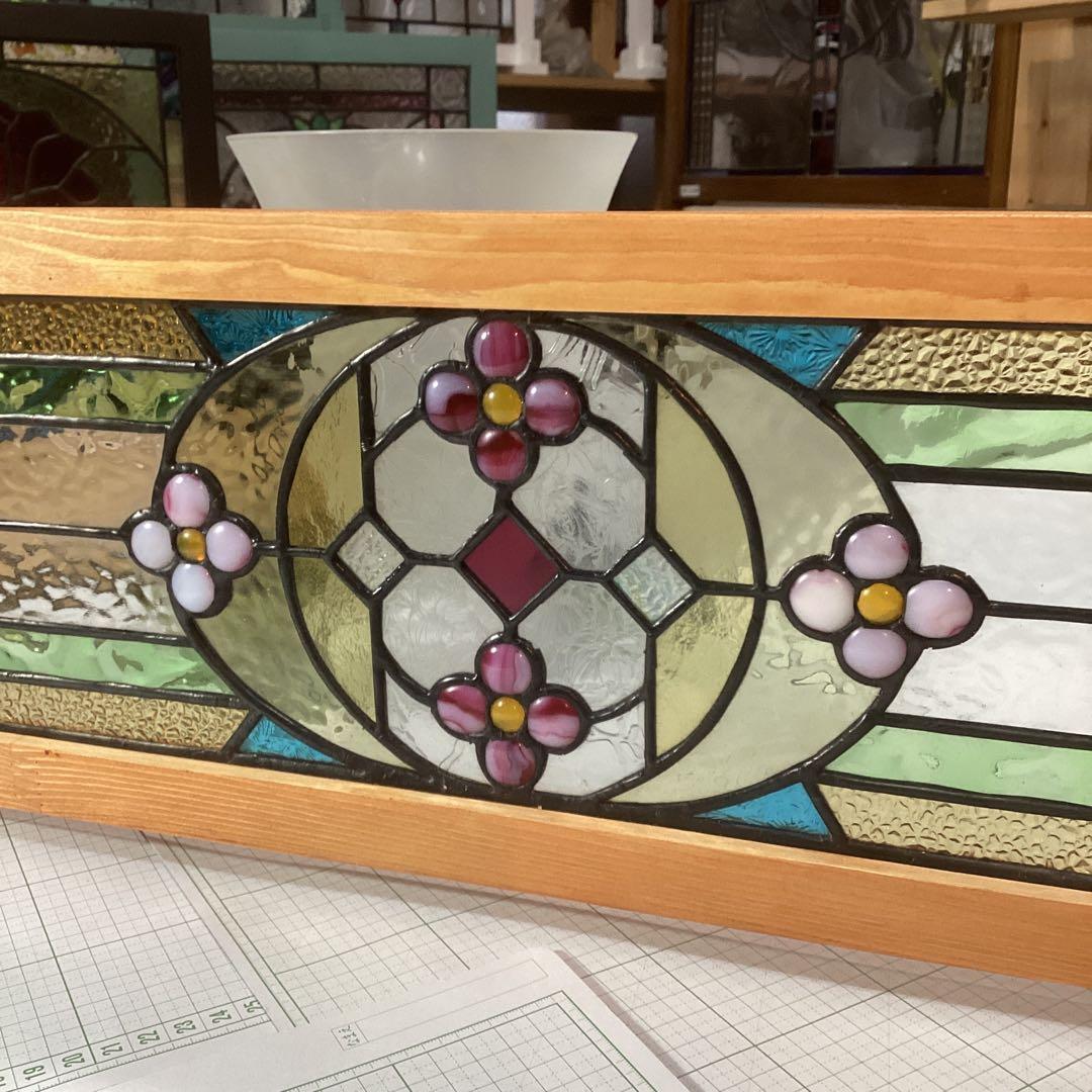 ステンドグラス　パーテーション　フラワー(1861)SI様ご注文　参考出品