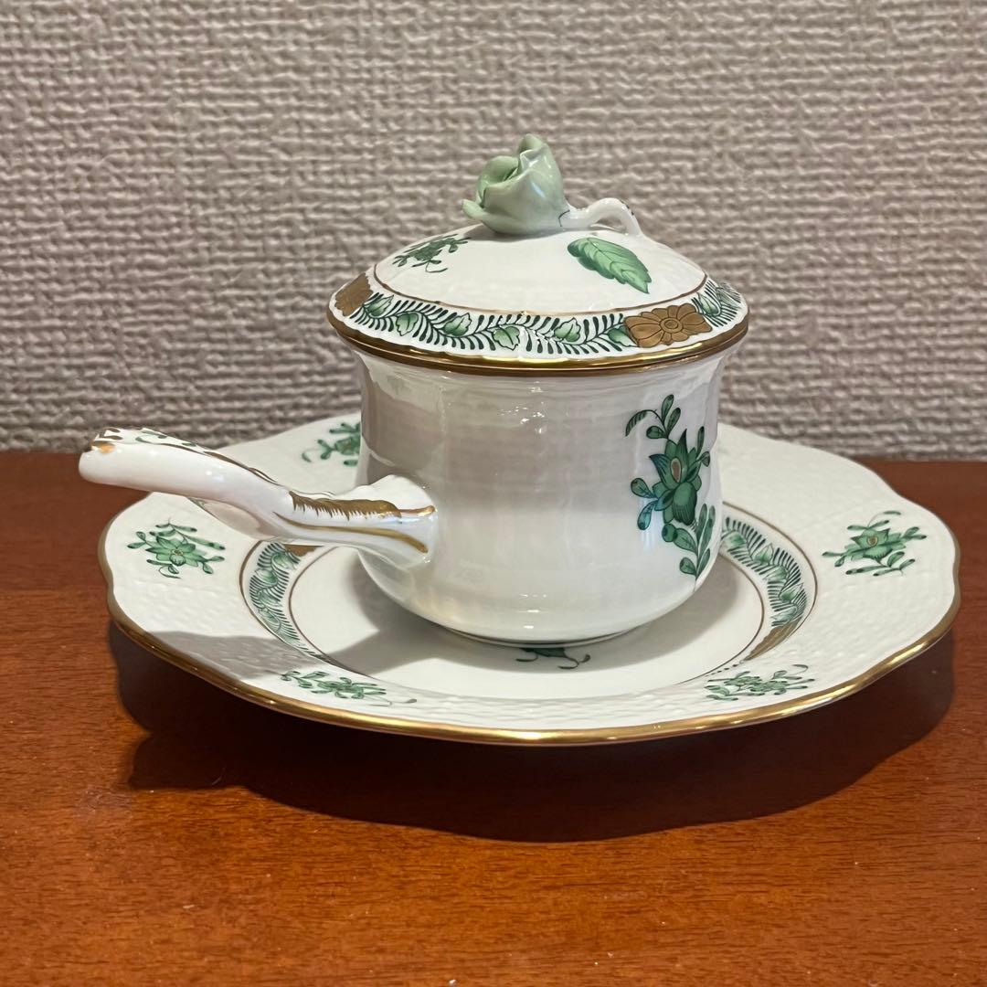 新品　未使用　ヘレンド　インドの華　スーピエール　プレート14.7cm 皿　薔薇