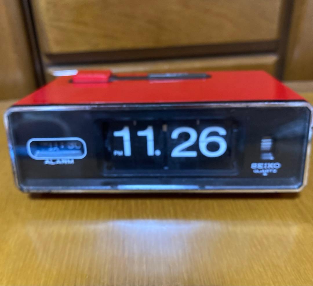 稼働品 SEIKO セイコー パタパタ時計 QN401T - メルカリ