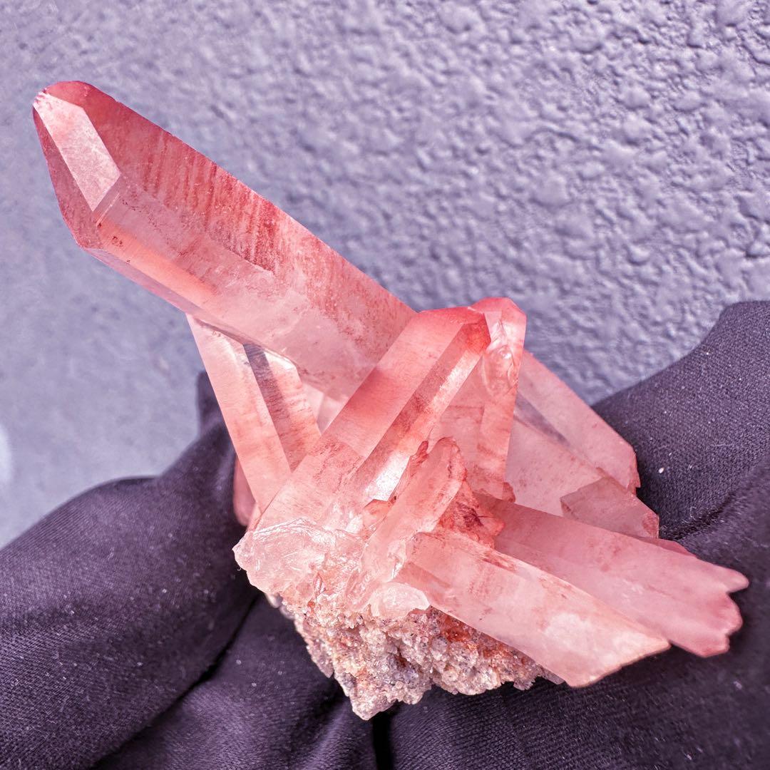 希少❗️絶品❗️超綺麗♡超強いパワー ピンクヒマラヤ クラスター水晶天然石A1540