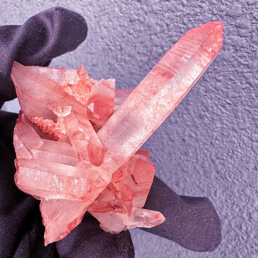 希少❗️絶品❗️超綺麗♡超強いパワー ピンクヒマラヤ クラスター水晶天然石A1540