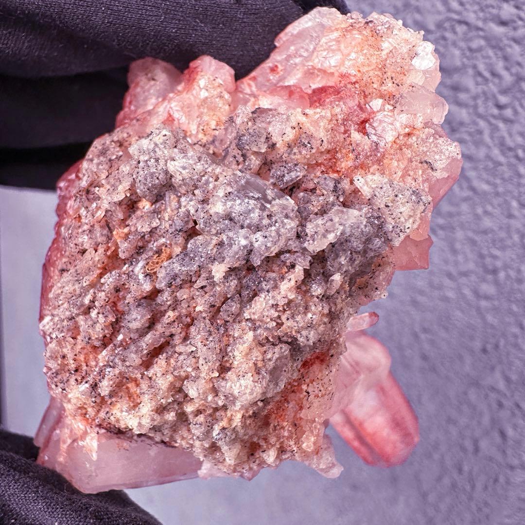 希少❗️絶品❗️超綺麗♡超強いパワー ピンクヒマラヤ クラスター水晶天然石A1540