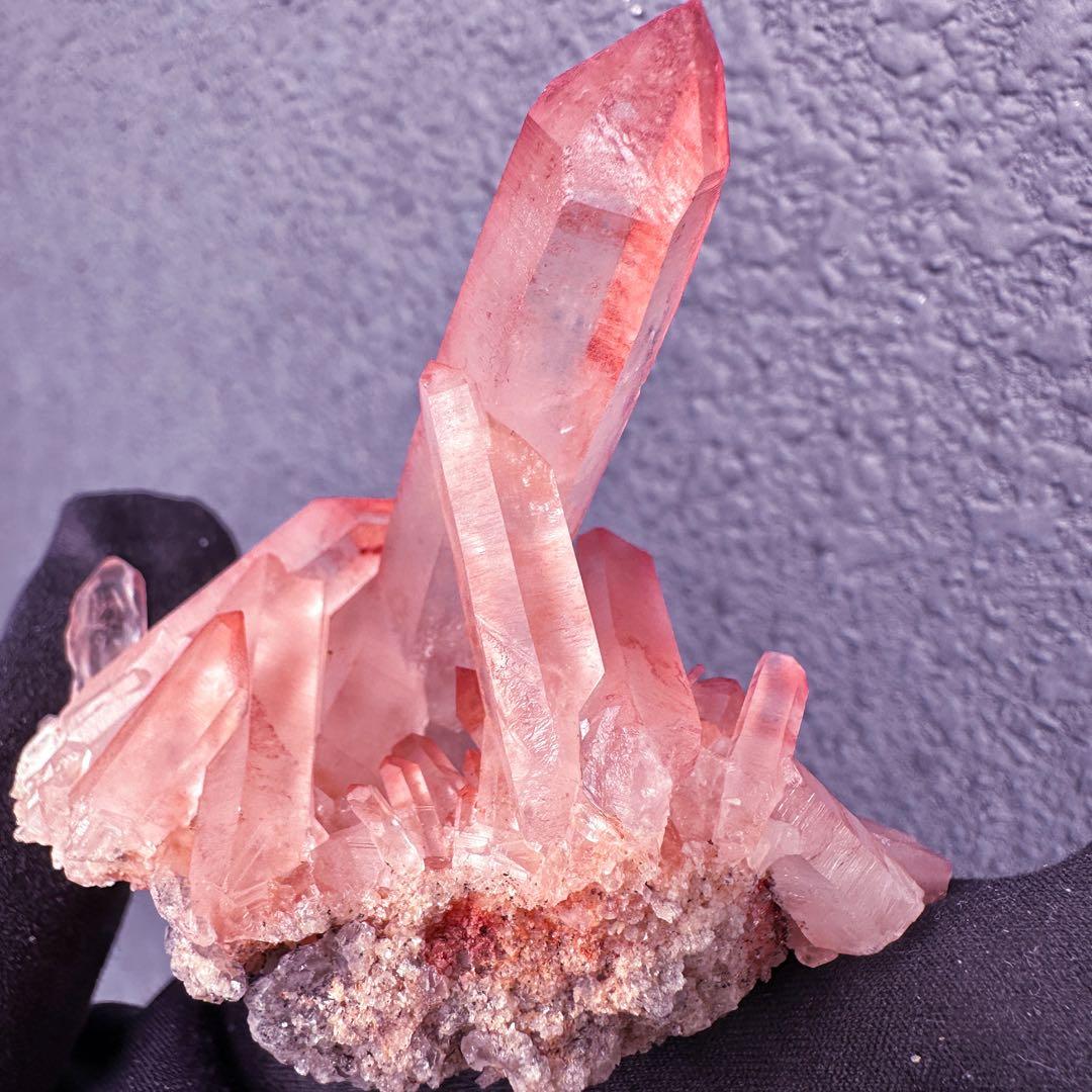 希少❗️絶品❗️超綺麗♡超強いパワー ピンクヒマラヤ クラスター水晶天然石A1540