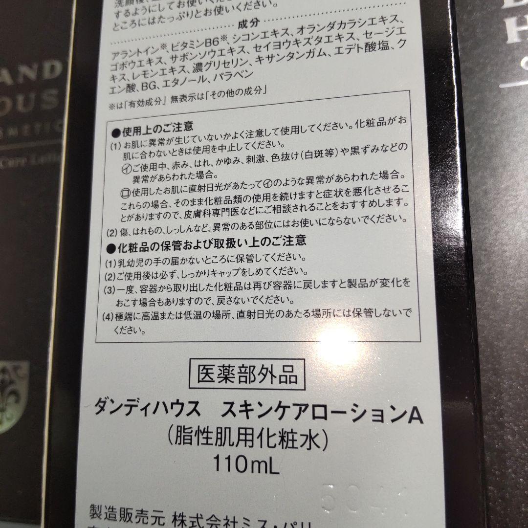 ダンディハウス　スキンケアローションA　110ml✕4個