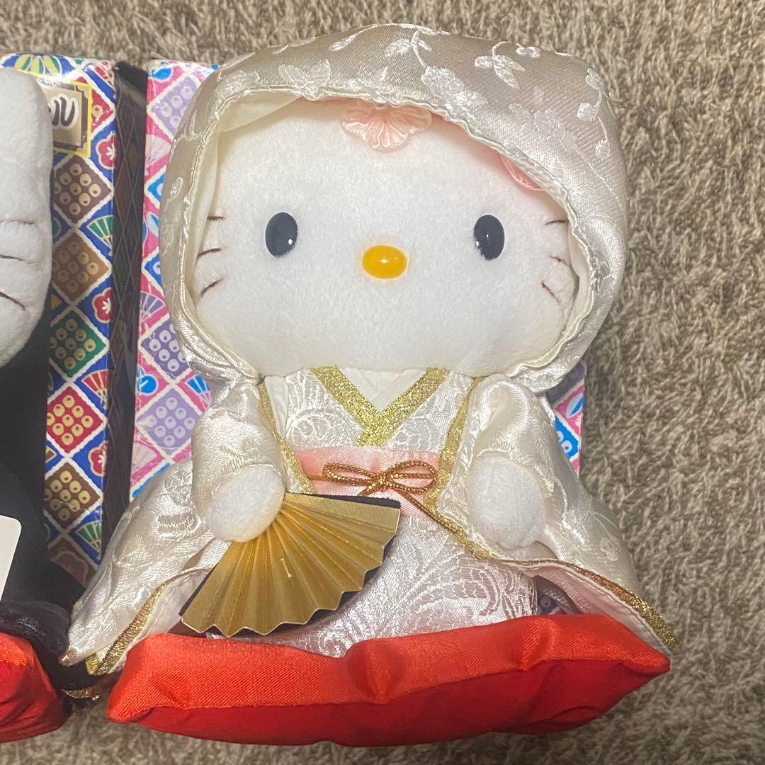 和風結婚式ドール ディアダニエル ハローキティ ぬいぐるみ 2個セット
