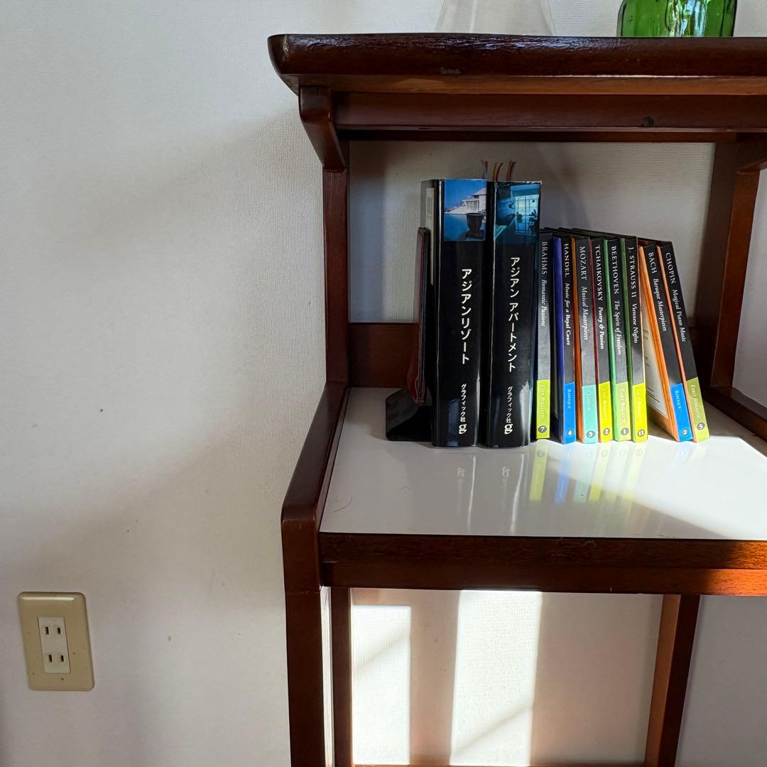 ❸【 カリモク 家具 】木製チェスト 本棚 小物置き 隙間収納