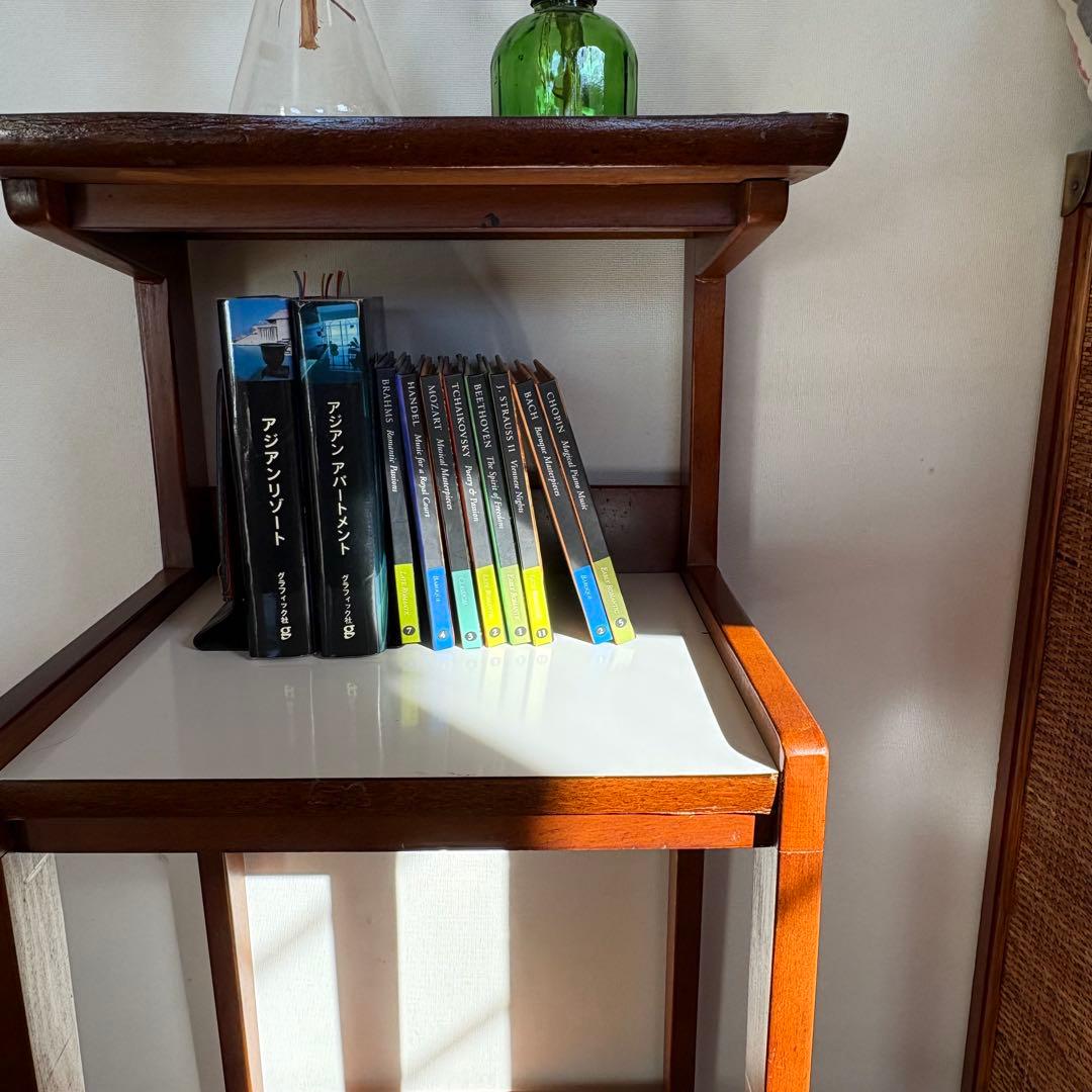 ❸【 カリモク 家具 】木製チェスト 本棚 小物置き 隙間収納