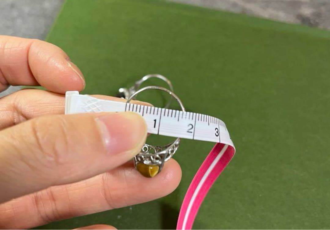 シルバー タイガーアイリング パートナーセット