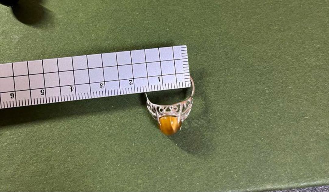 シルバー タイガーアイリング パートナーセット