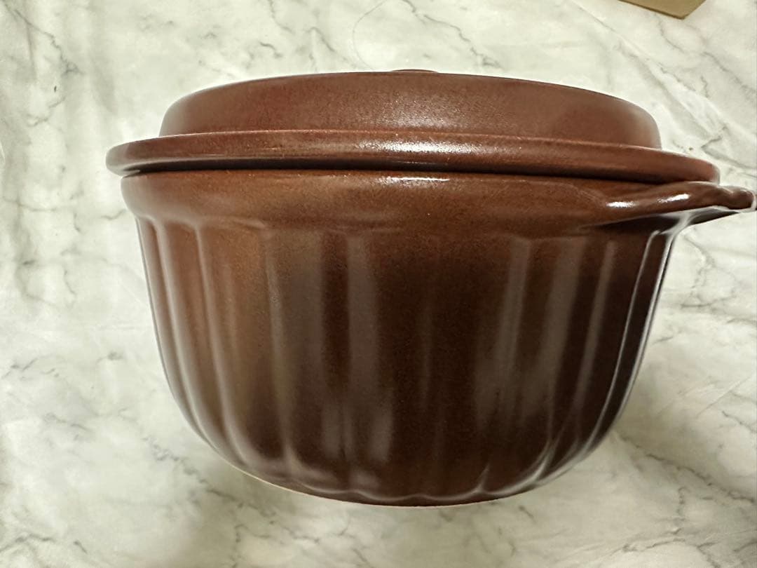 ウォーターリッド鍋 耐熱セラミック 無水調理器　竹泉窯　未使用