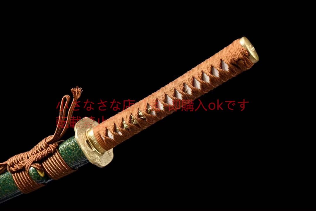 T10焼刃超鏡面銅装侍刀『顔如玉』 古兵器 武具 刀