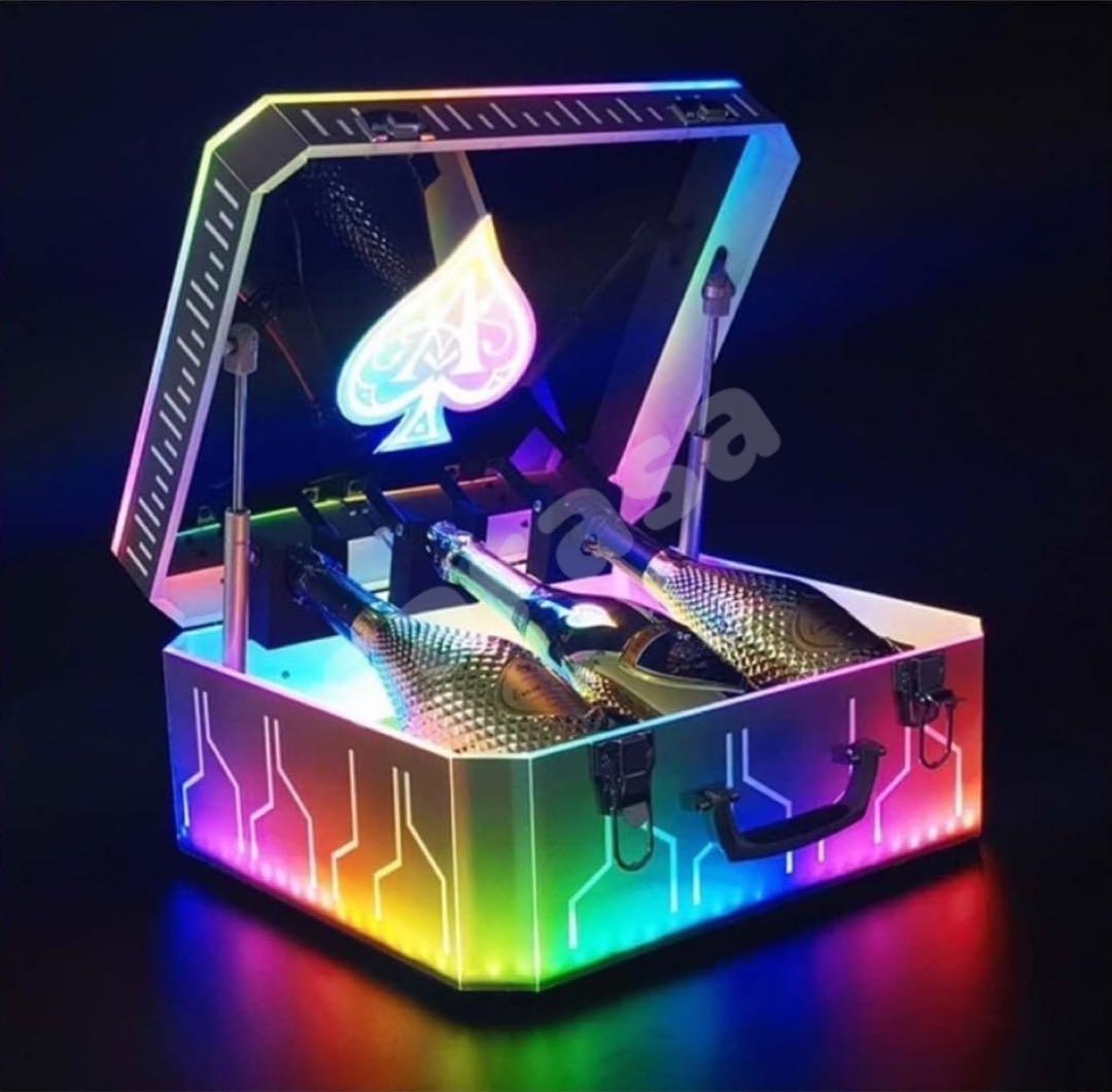 【新品】LED照明付きシャンパン プレゼンター アルマンドシャンパンケース