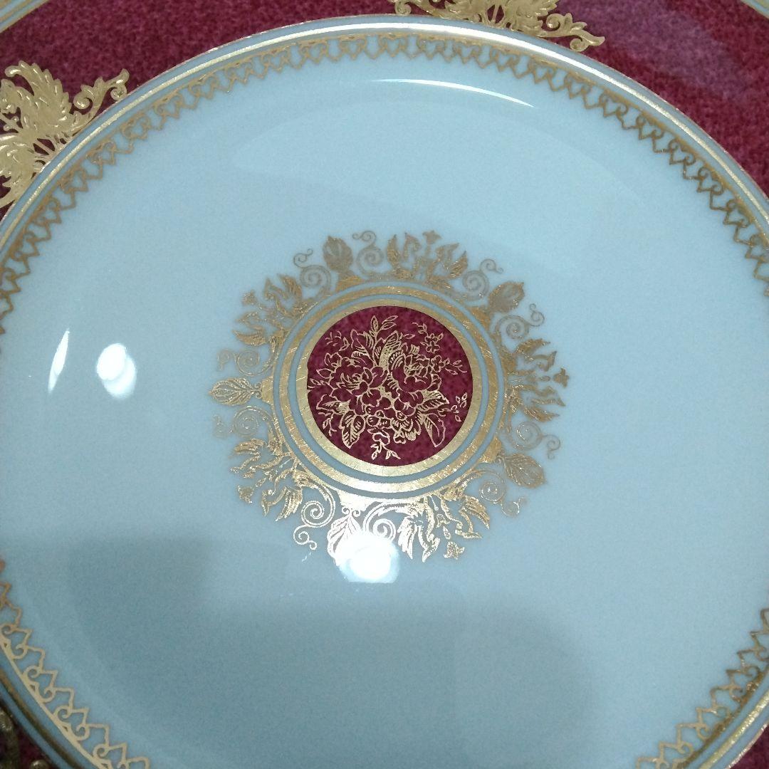 ウェッジウッド　コロンビア　パウダールビー　デザートプレート　17.5cm 2枚