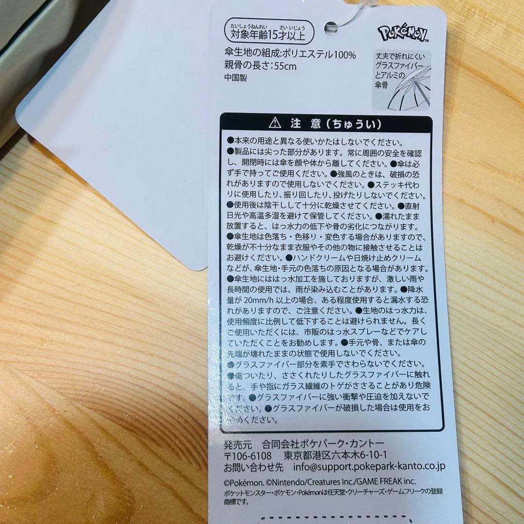 ポケパークカントー限定 晴雨兼用折りたたみ傘 ブイブイヴォヤージュ