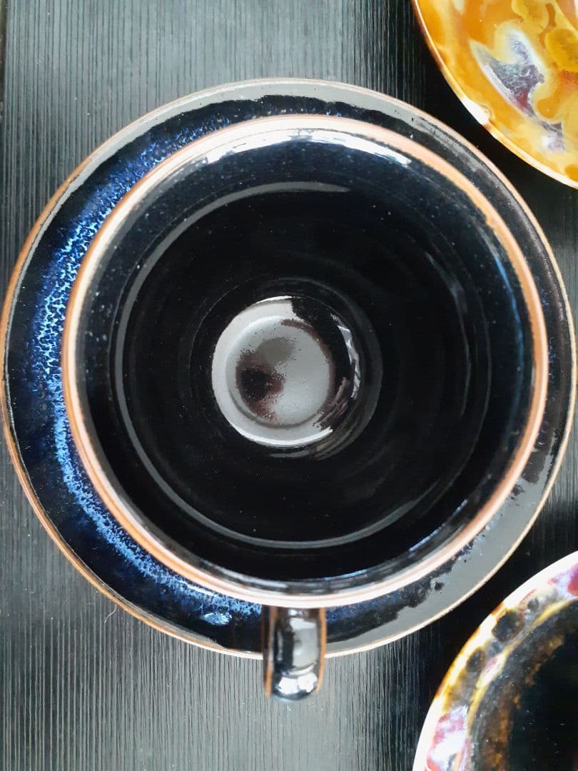 有田焼 真右エ門窯 馬場九洲夫作 珈琲碗 夢 青き明星 燦 どれも