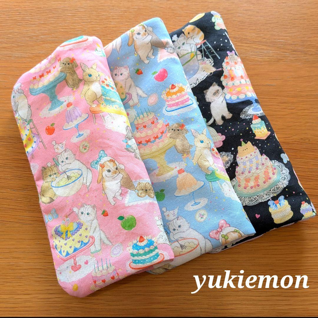 やわふわガーゼハンカチ⭐️ユキエモン☆クックキャッツ 3枚セット