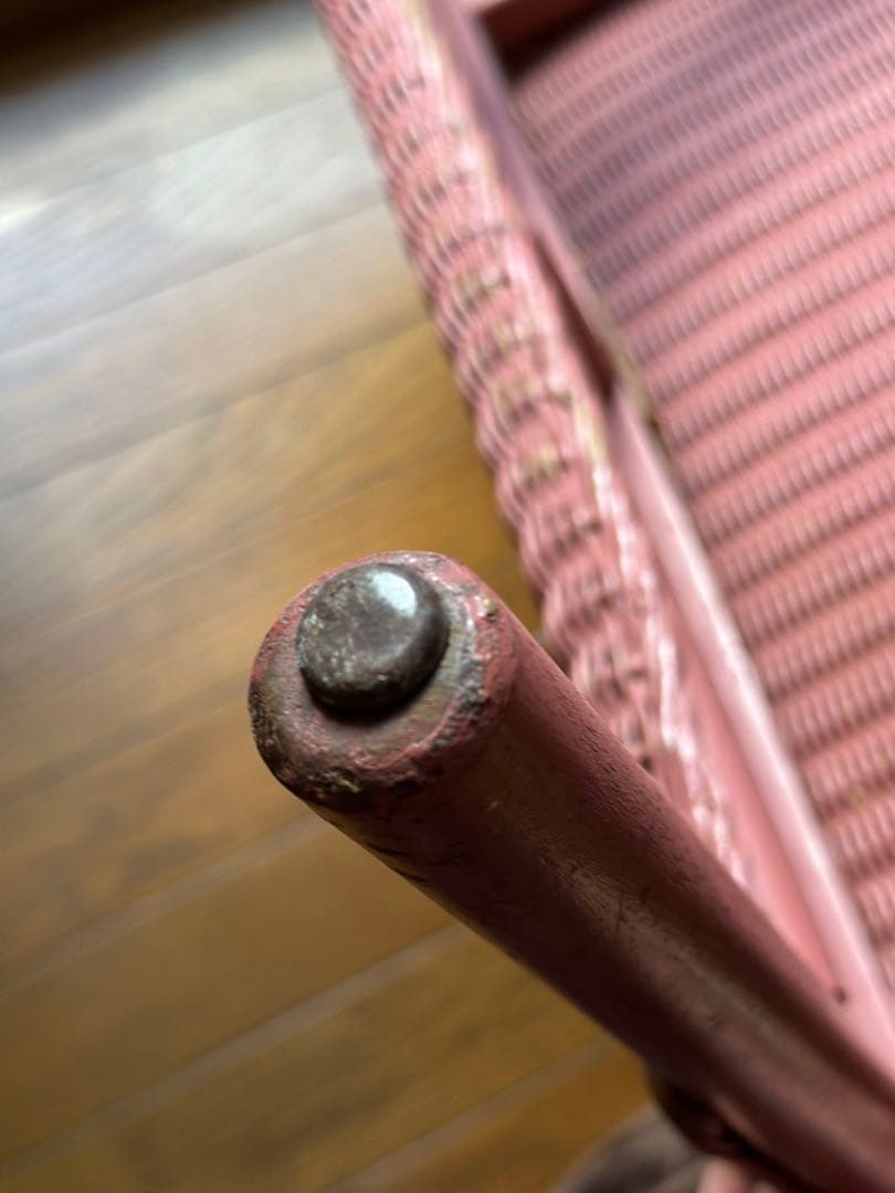 値下げ！Lloyd Loom Lusty ダークピンク椅子　ロイドルームチェア