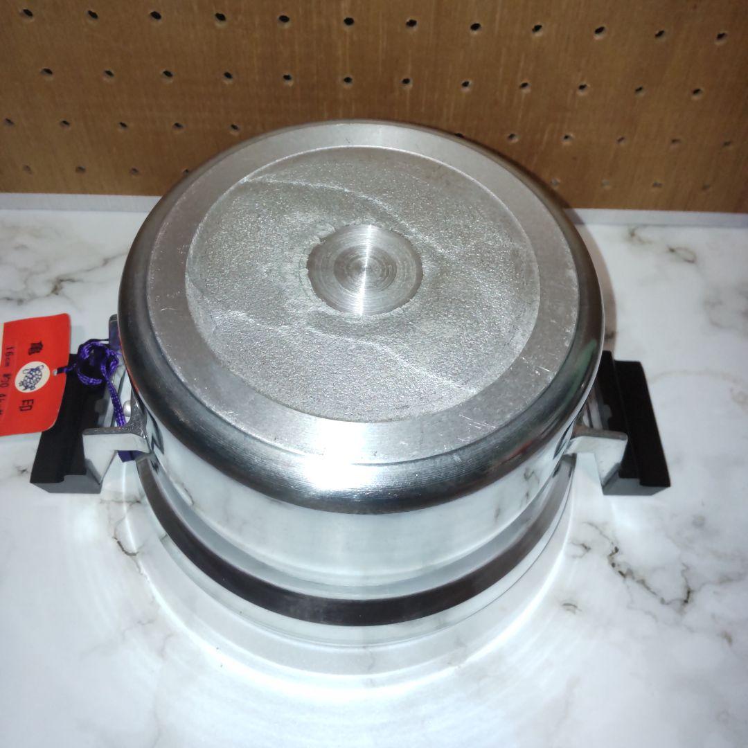 新品 50年前位の 亀印 アルミ合金 文化鍋 遠山軽金属 1,7L