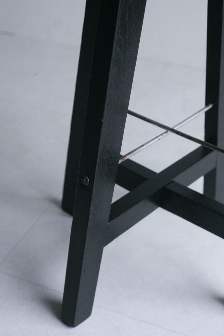 丸スツール　ケヤキ材　無垢材　古家具　ダイニングチェア　丸椅子