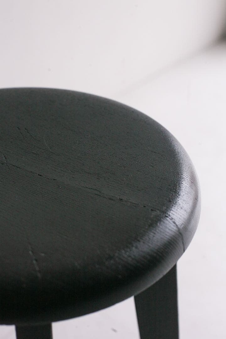 丸スツール　ケヤキ材　無垢材　古家具　ダイニングチェア　丸椅子