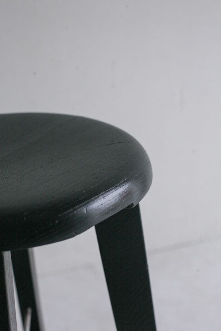 丸スツール　ケヤキ材　無垢材　古家具　ダイニングチェア　丸椅子