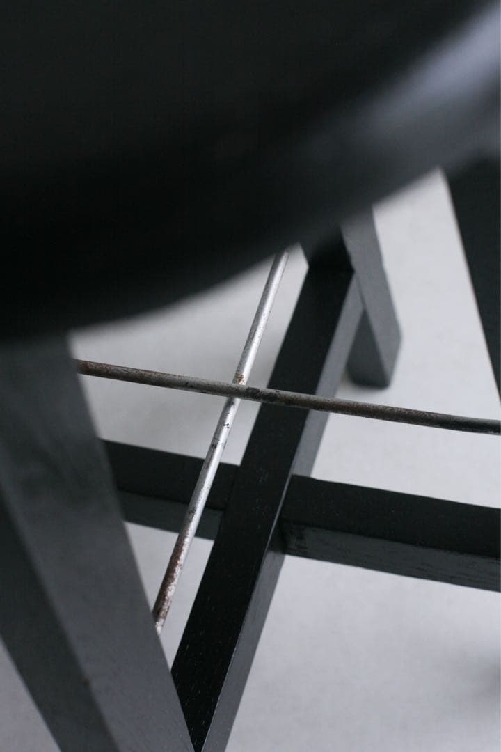 丸スツール　ケヤキ材　無垢材　古家具　ダイニングチェア　丸椅子