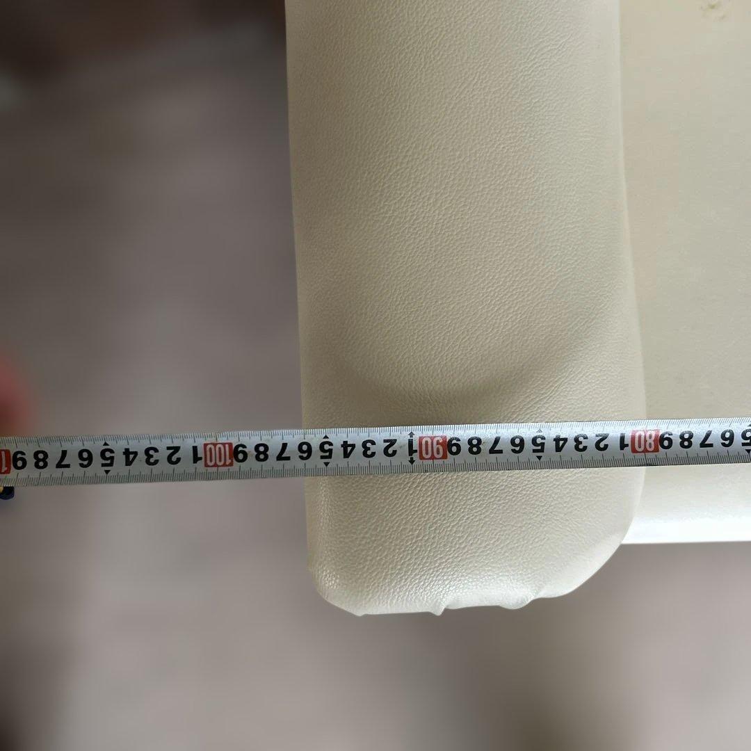 ホワイト 合成皮革 1人掛けソファ