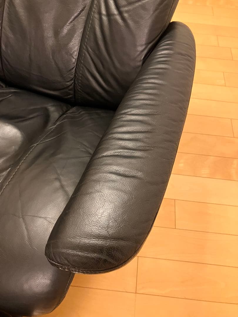 エコーネス レザーリクライニングチェア オットマン セット EKORNES