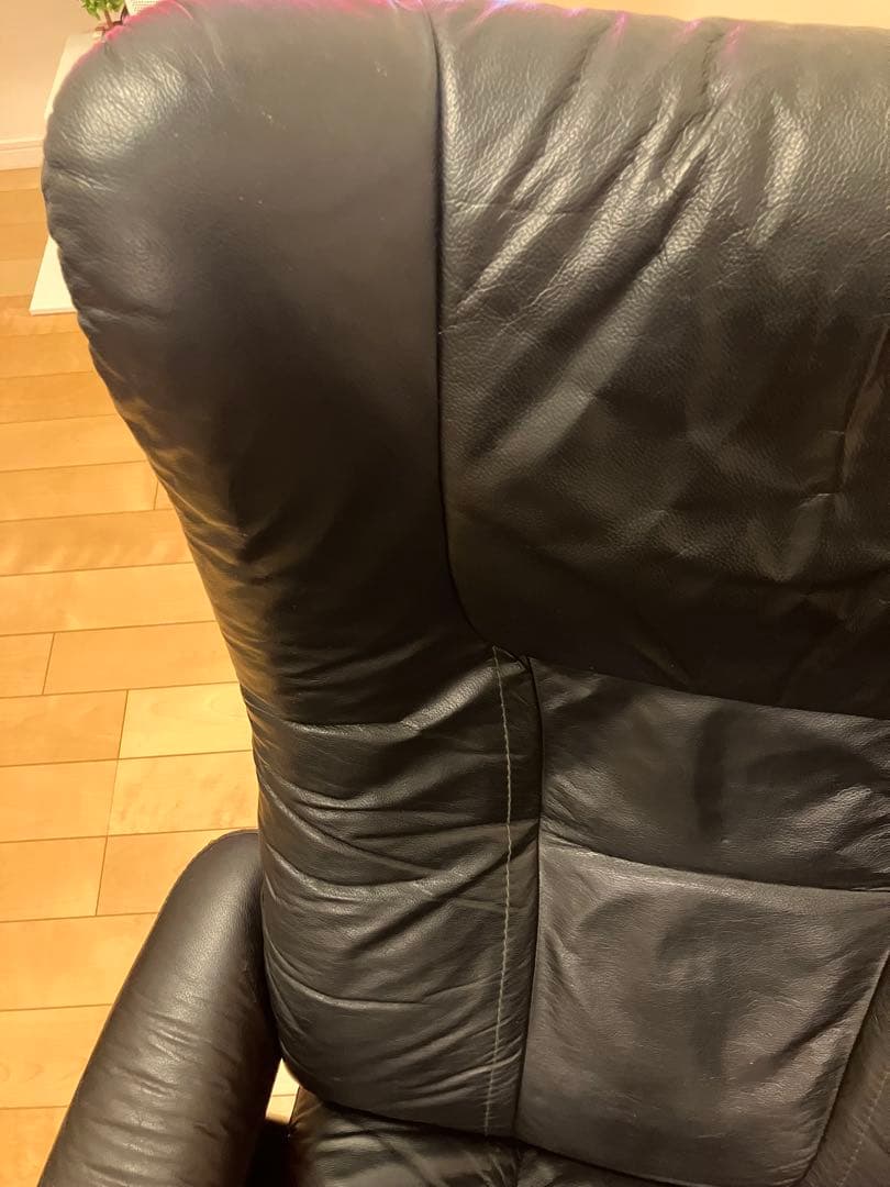 エコーネス レザーリクライニングチェア オットマン セット EKORNES