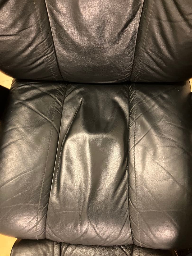 エコーネス レザーリクライニングチェア オットマン セット EKORNES