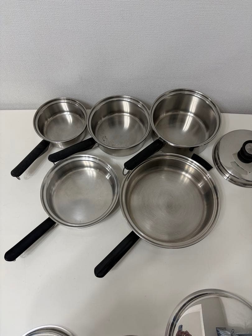 アムウェイ　大中フライパンと大中小ソースパンセット