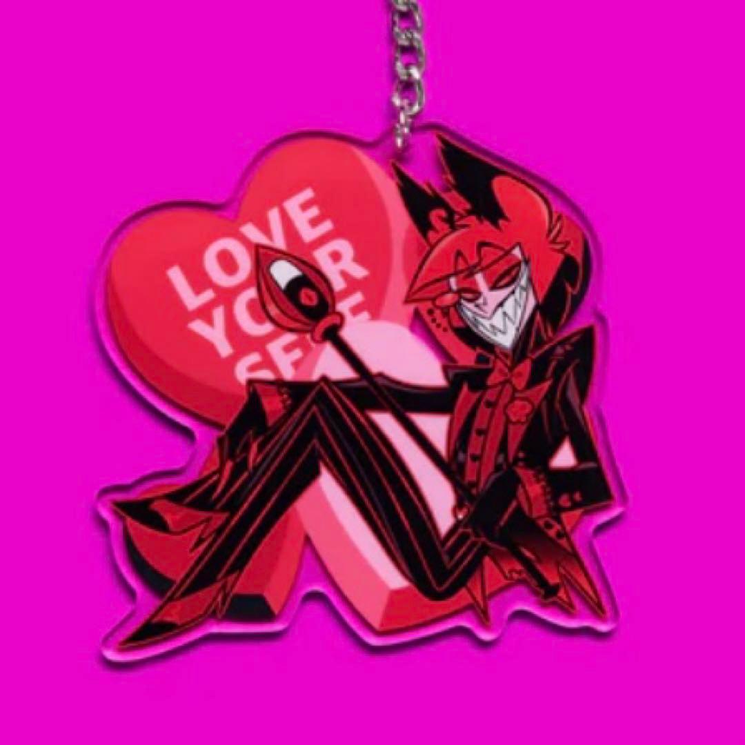 ハズビンホテルルシファーアラスターバレンタインアクキーキーチェーン