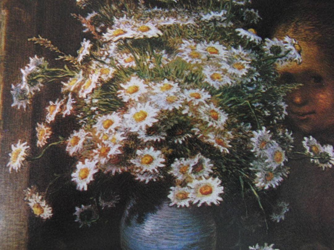 ジャン＝フランソワ・ミレー、【雛菊】、希少な額装用画集より